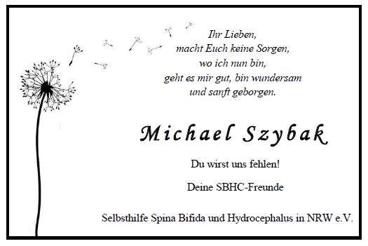 Gedenken an Michael Szybak